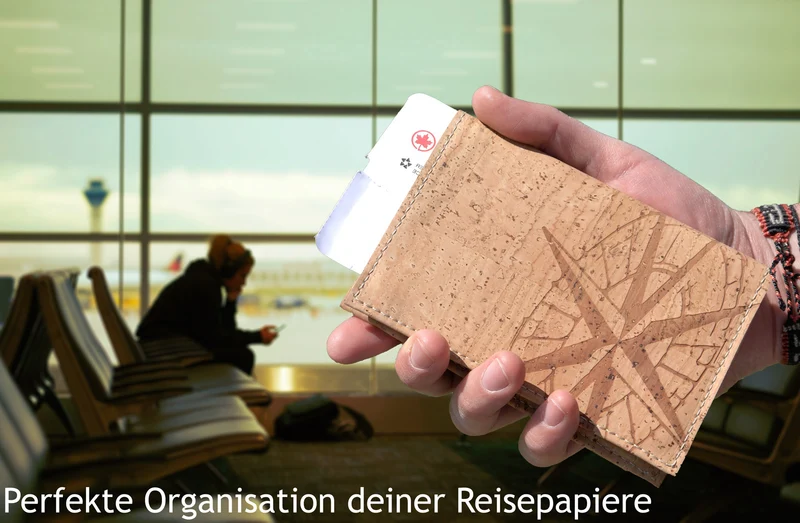 Reisepasshülle aus Kork