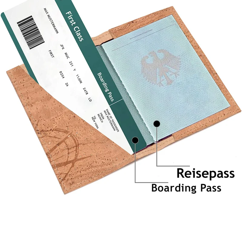 Reisepasshülle aus Kork