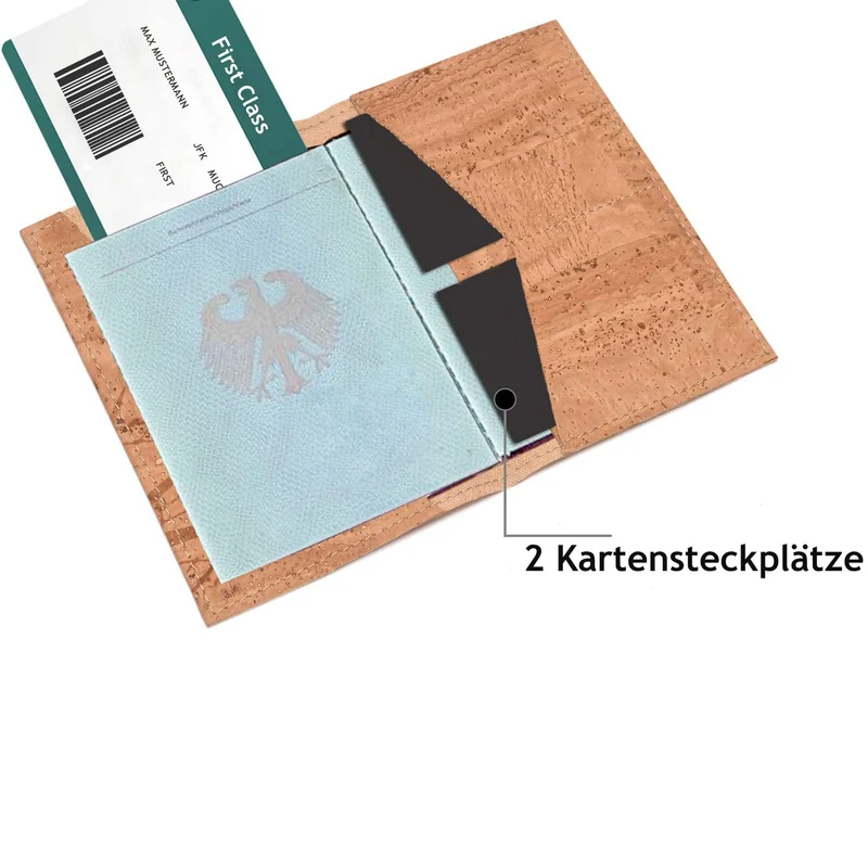 Reisepasshülle aus Kork