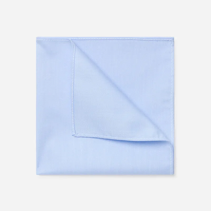TOTO bleu uni – Baumwoll-Einstecktuch