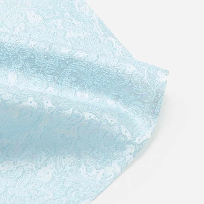 TULLIO bleu paisley – Seiden-Einstecktuch im Paisley-Dessin