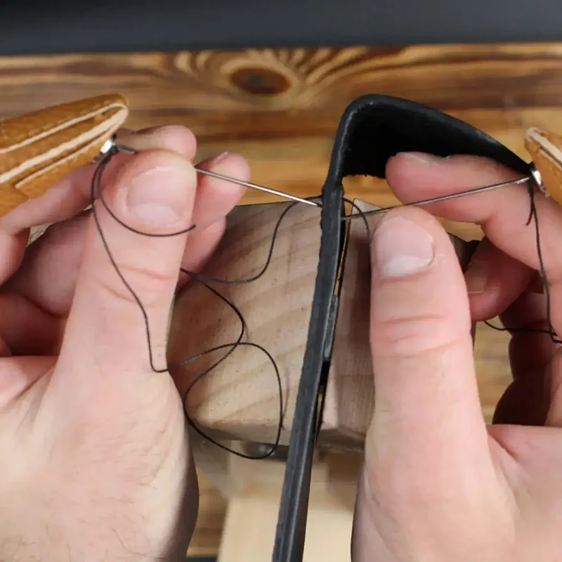 Gewachstes Nähgarn – 0,45 mm | Für Leder & DIY – 80 m