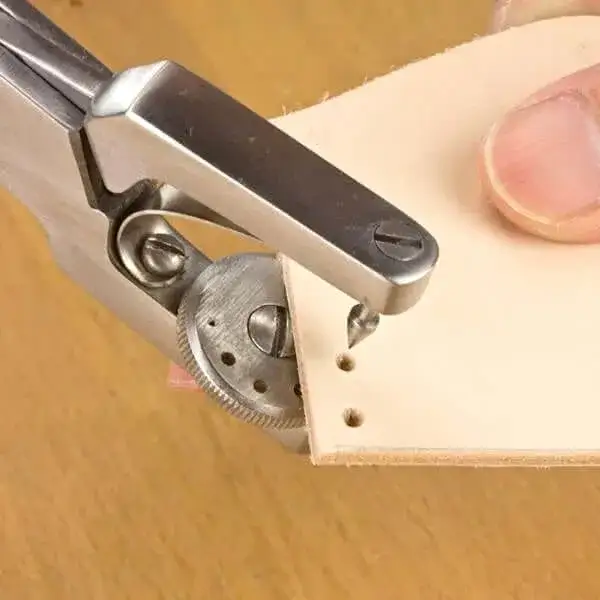Ivan Leathercraft Lederstanze – 5 Lochgrößen aus Edelstahl für Leder
