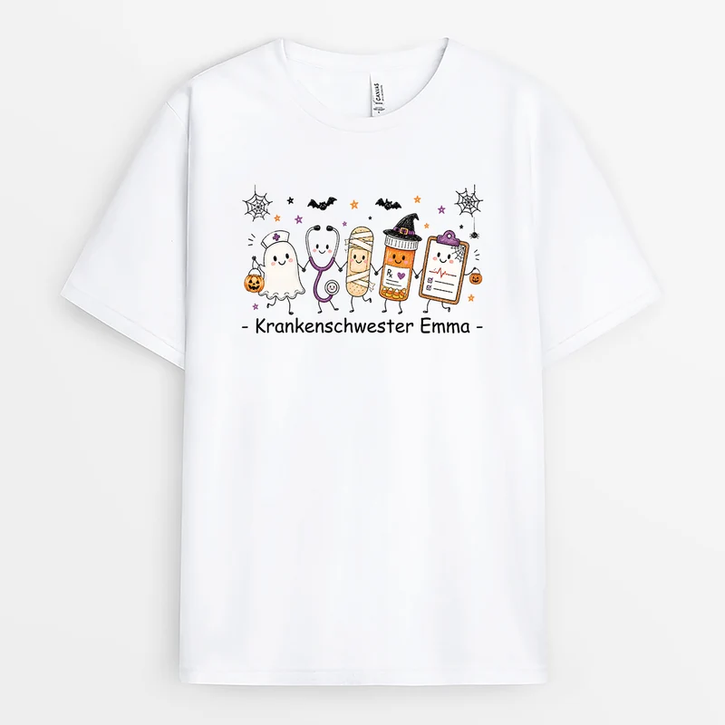 Pflegekraft - Personalisiertes Halloween Shirt
