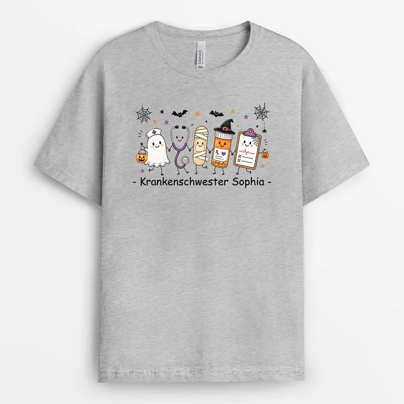 Pflegekraft - Personalisiertes Halloween Shirt