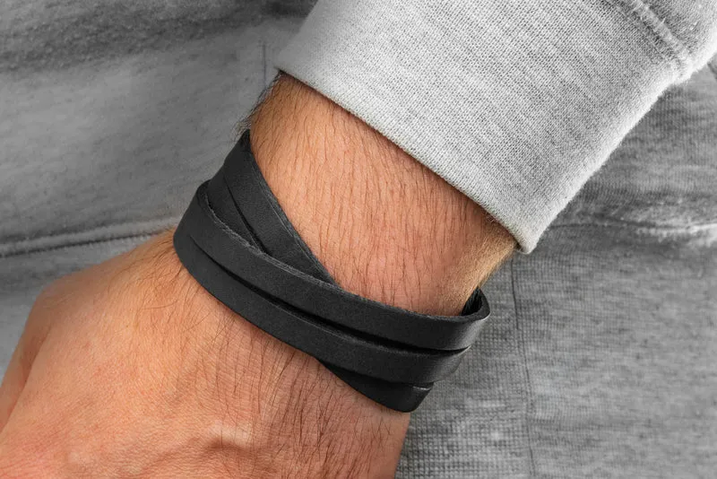 Lederarmband glatt