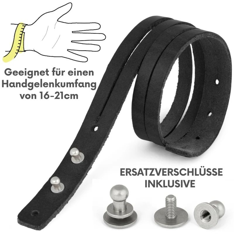 Lederarmband glatt
