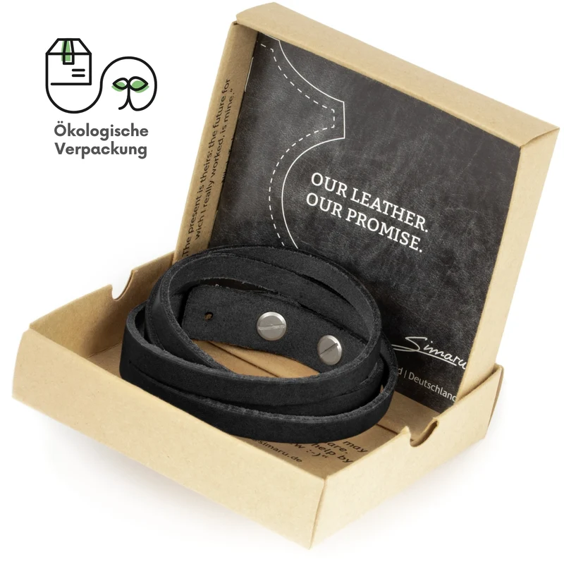 Lederarmband glatt