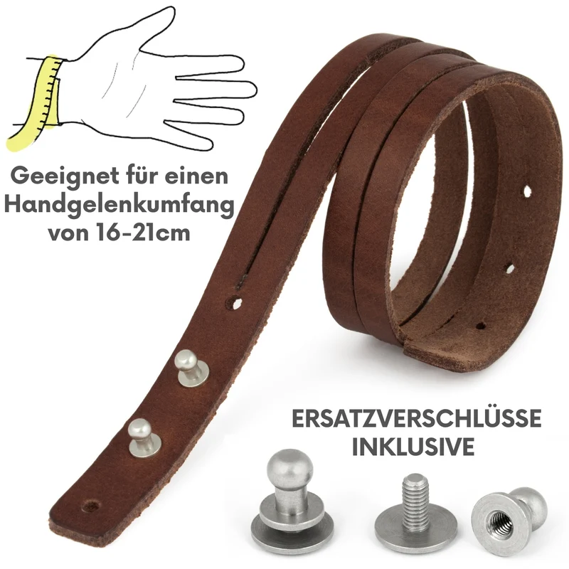 Lederarmband glatt