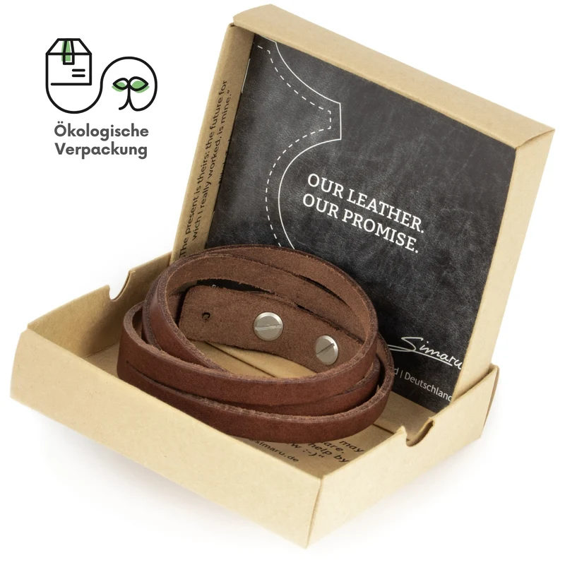 Lederarmband glatt