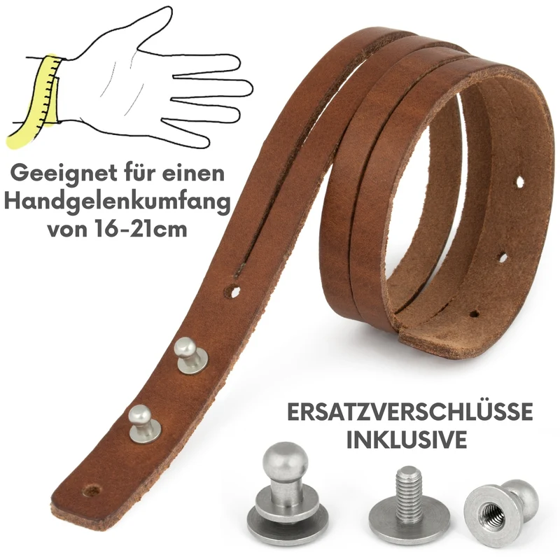 Lederarmband glatt