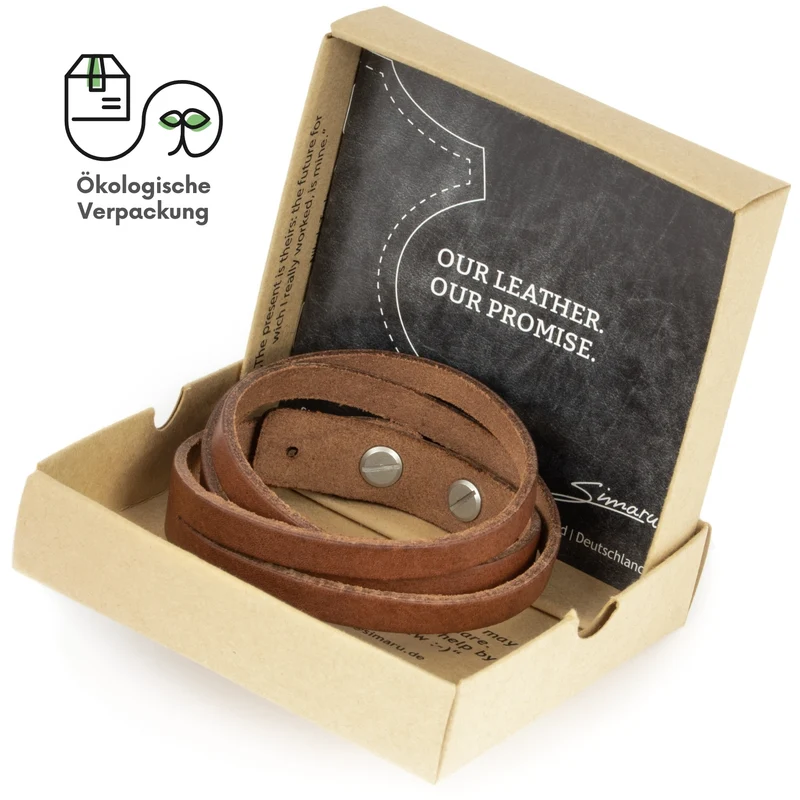 Lederarmband glatt