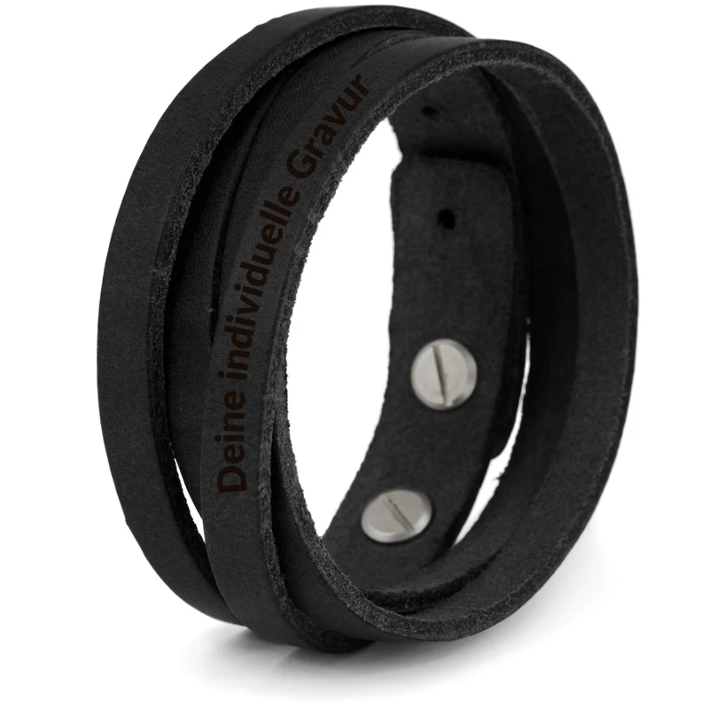 Lederarmband glatt