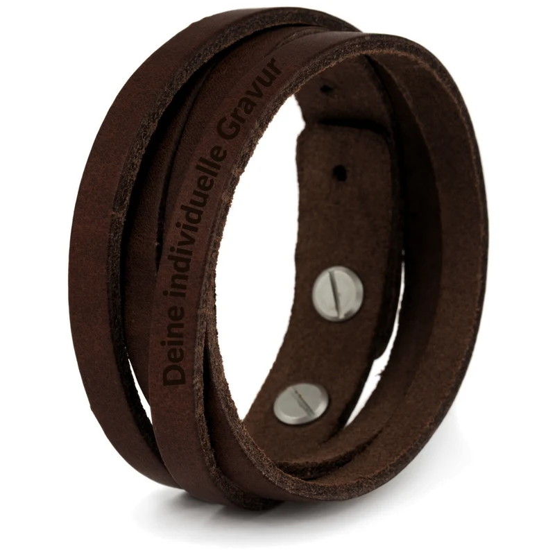 Lederarmband glatt