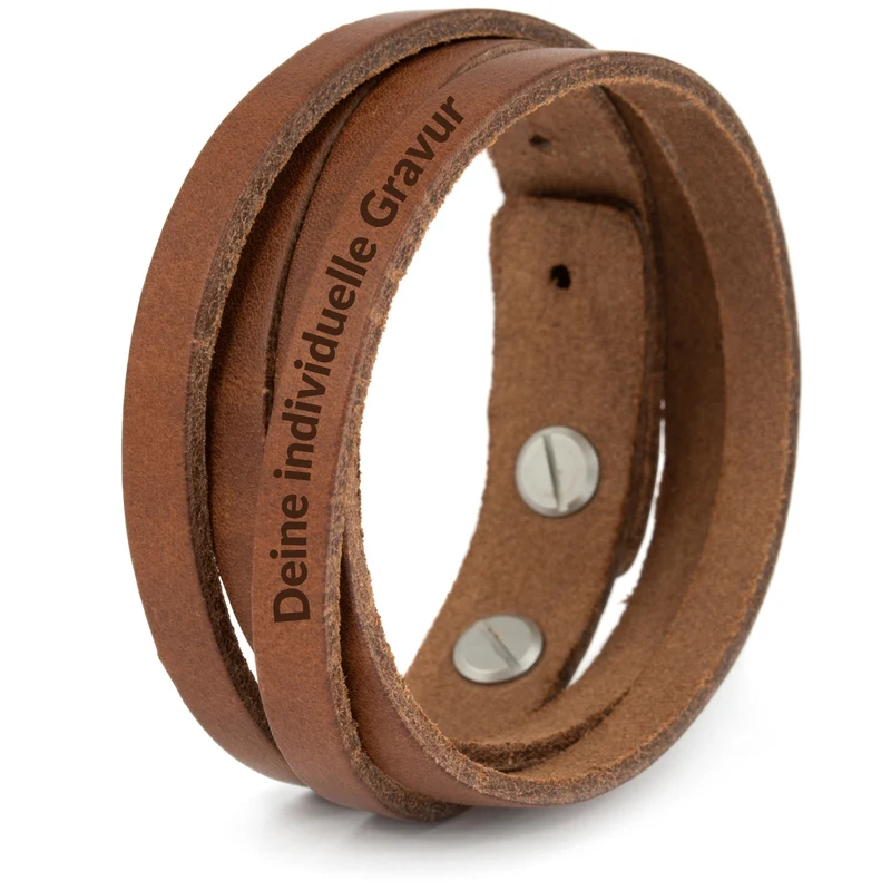 Lederarmband glatt