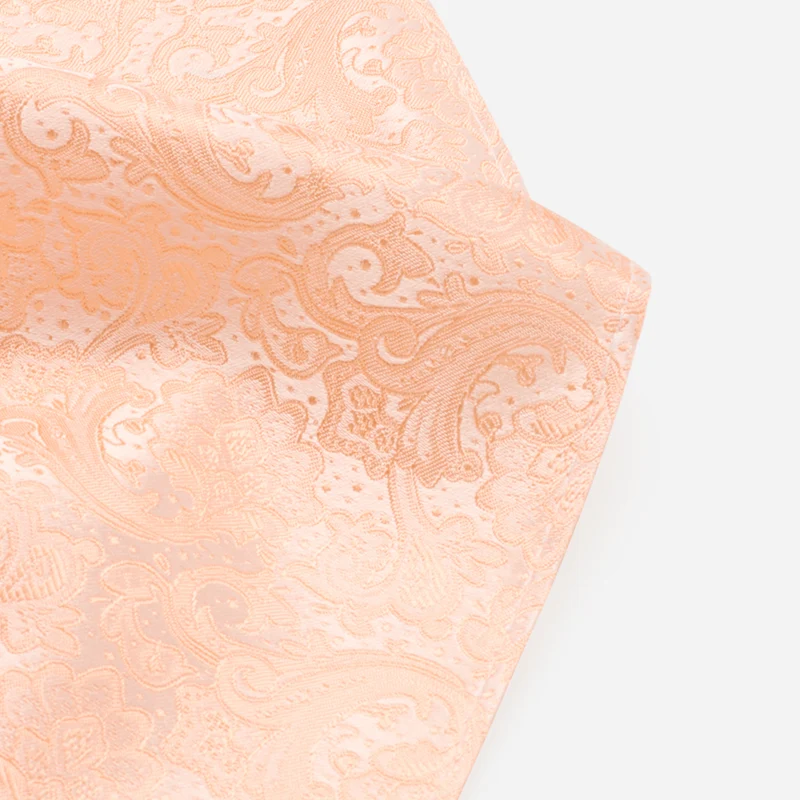 TULLIO nude paisley – Seiden-Einstecktuch im Paisley-Dessin
