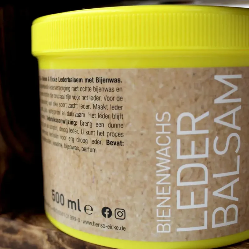 Bense & Eicke Lederbalsam mit echtem Bienenwachs 500 ml