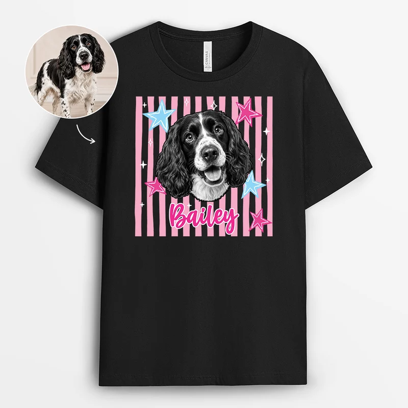 Haustier Shirt - Personalisiertes T Shirt Mit Bild Schwarz