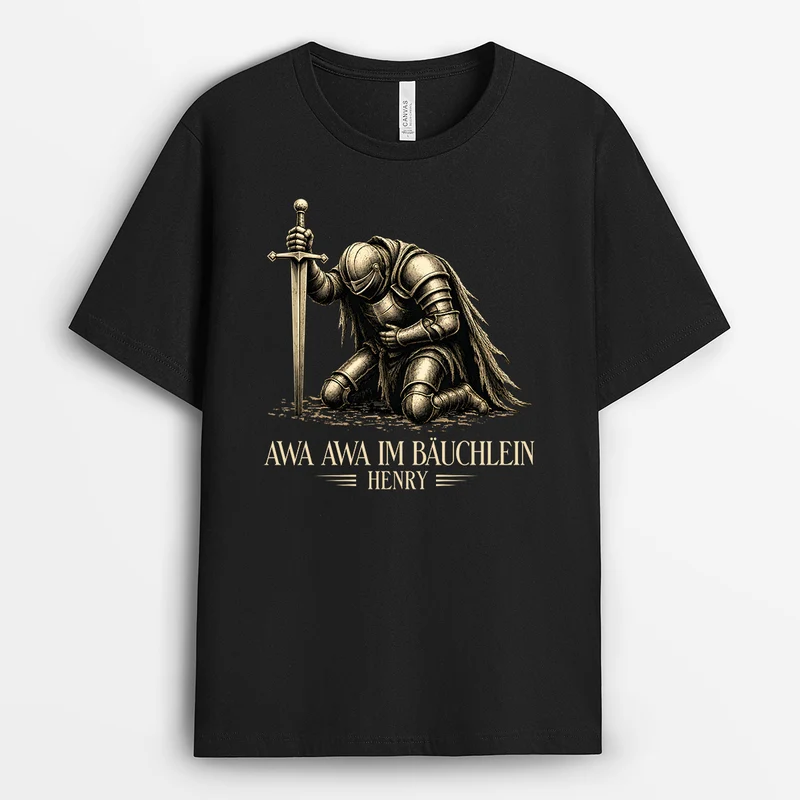 Awa Awa Im Bäuchlein - Personalisiertes Geschenk | Lustige T Shirts Männer Frauen