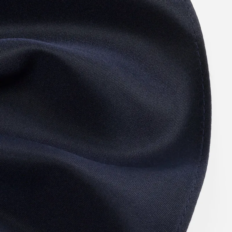 PELAGIO navy uni – Fliege & Einstecktuch Set aus Seide