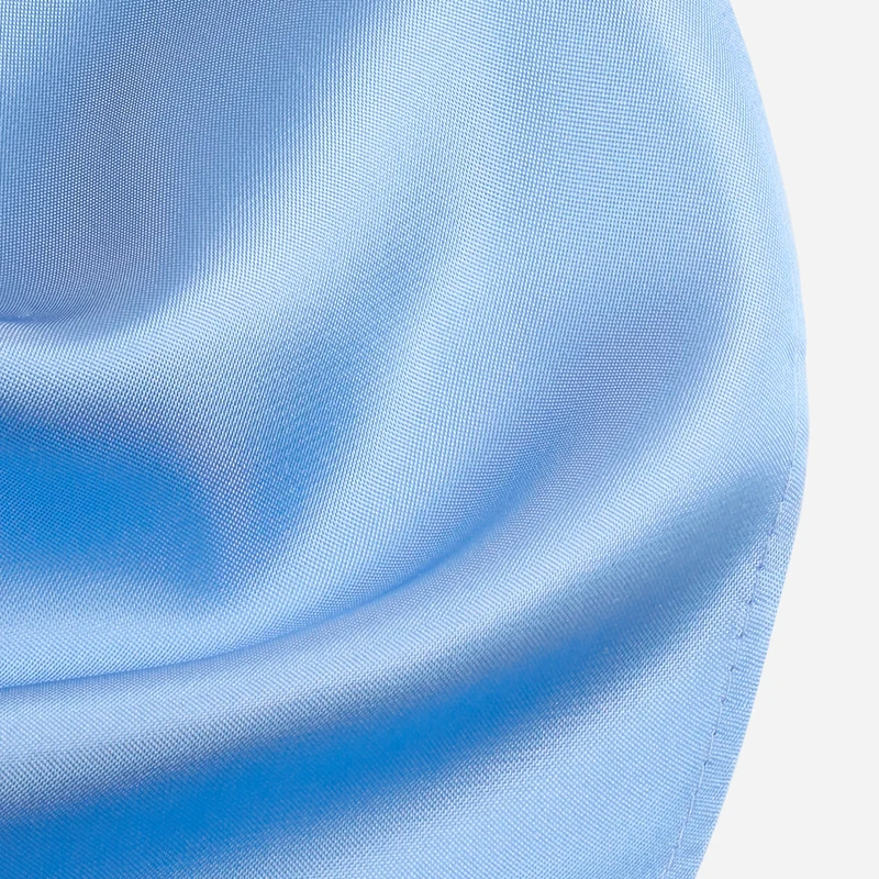 PELAGIO bleu uni – Fliege & Einstecktuch Set aus Seide