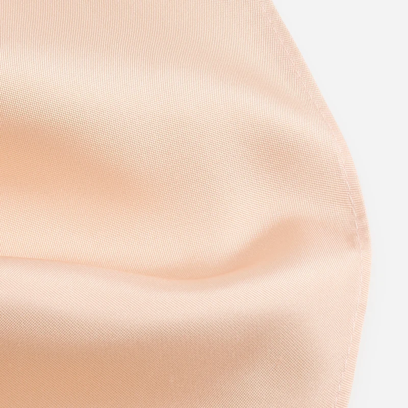 PELAGIO light orange uni – Fliege & Einstecktuch Set aus Seide
