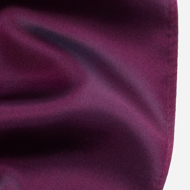PELAGIO fuchsia uni – Fliege & Einstecktuch Set aus Seide