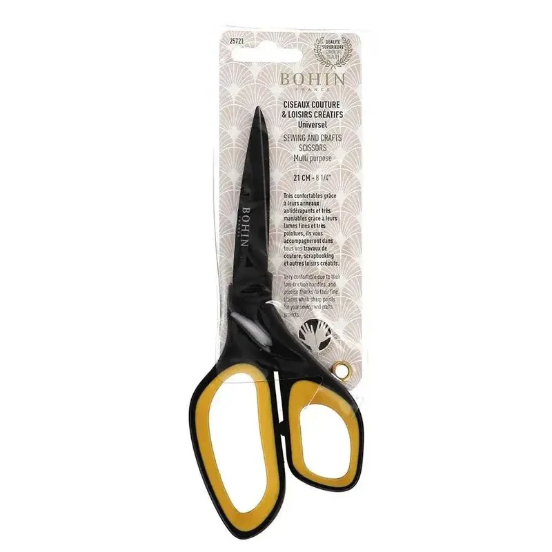 Universalschere 16/ 21,5 cm | Softgriff Titan | Bohin France