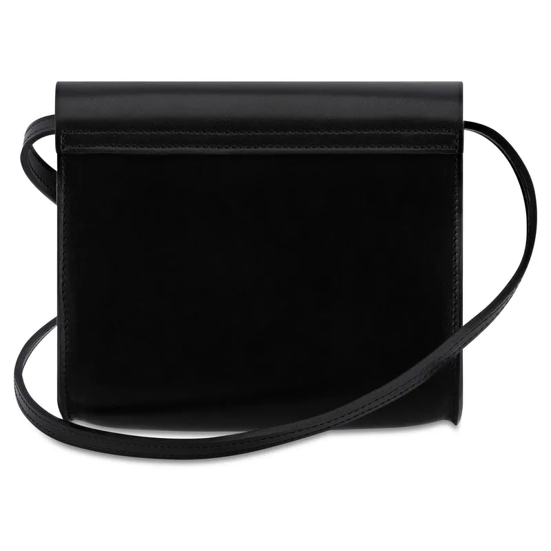 Brottasche „LOTTI“ in Schwarz - Handgemachte Damen Handtasche aus pflanzlich gegerbtem Leder