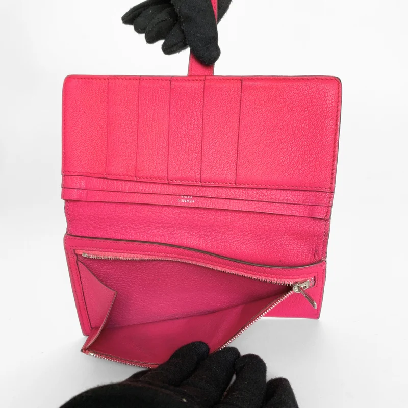 Hermès Bearn Geldbörse Epsom Leder