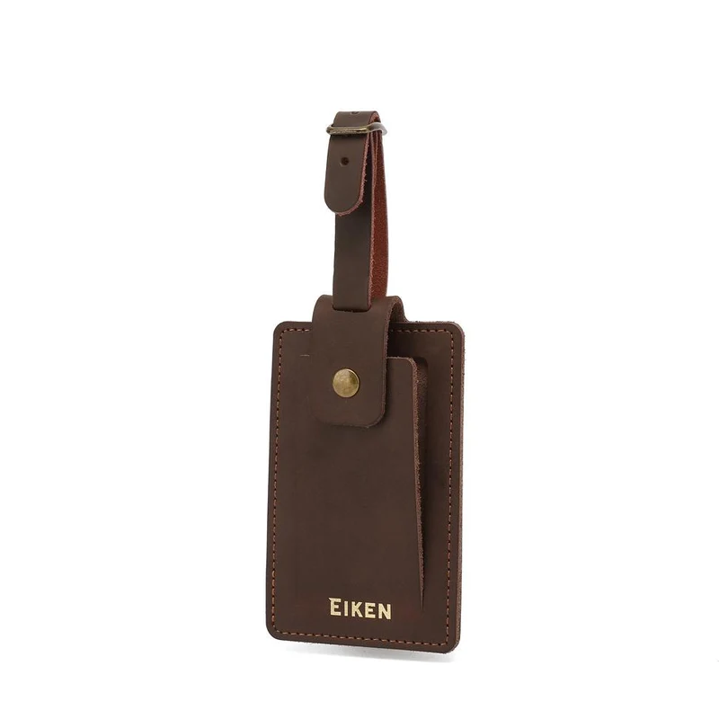 Customisable Leather Luggage Tag