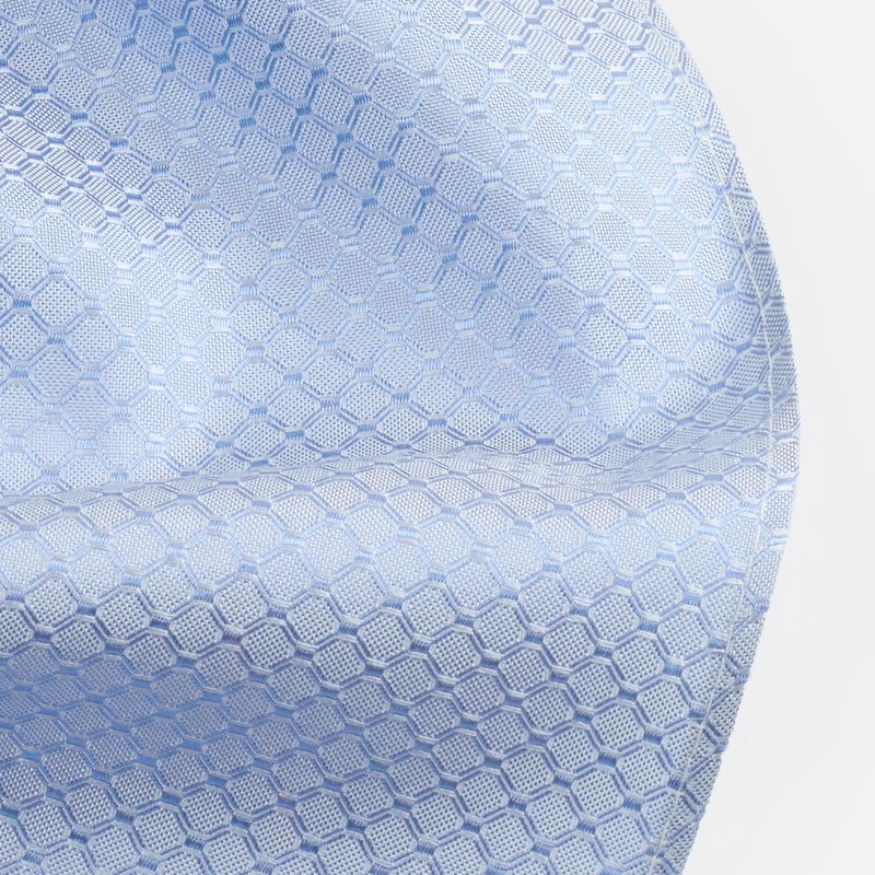 PALMIRA bleu minimal – Fliege & Einstecktuch Set aus Seide