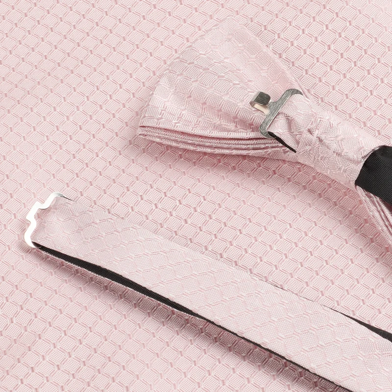 PALMIRA rose minimal – Fliege & Einstecktuch Set aus Seide