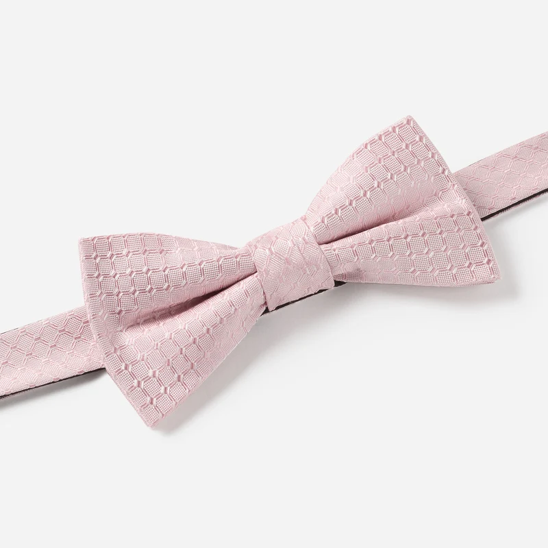 PALMIRA rose minimal – Fliege & Einstecktuch Set aus Seide