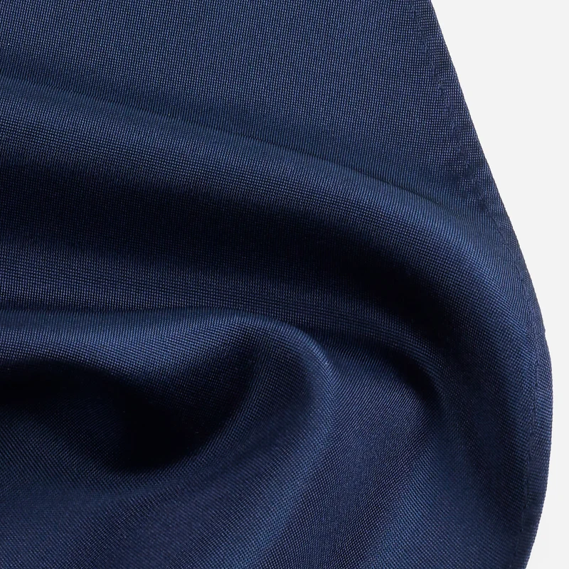 SCIPIO navy karo – Fliege & Einstecktuch Set aus Seide