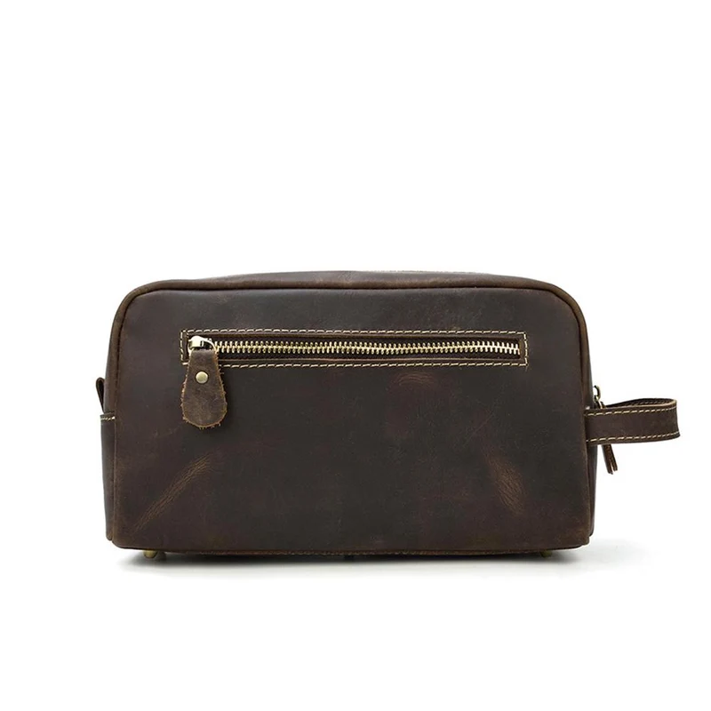 Leather Toiletry Bag | PETRA