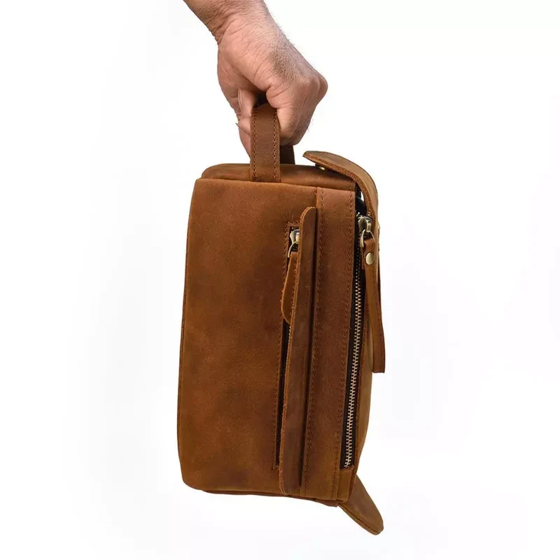 Leather Toilet Bag | KATMANDOU