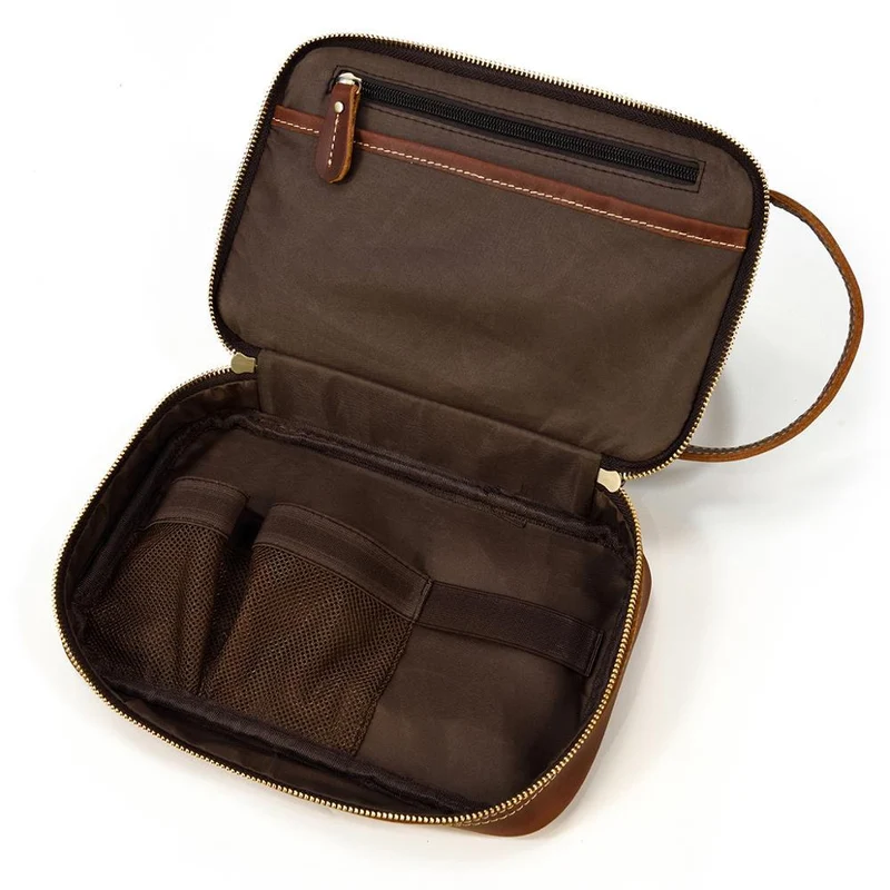 Leather Makeup Bag | DAVOS