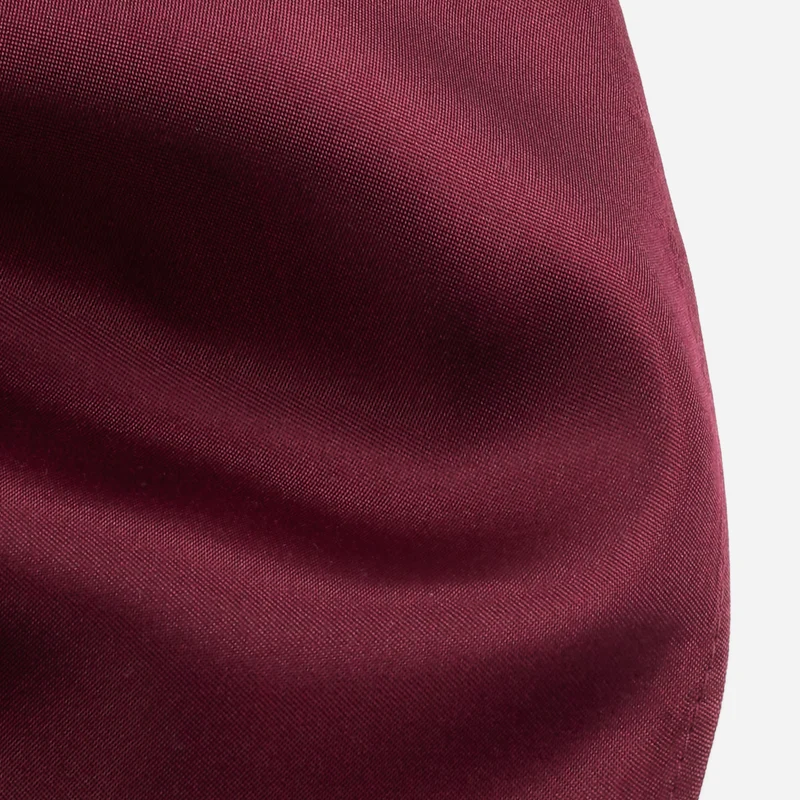 SILVESTRO bordeaux minimal – Fliege & Einstecktuch Set aus Seide