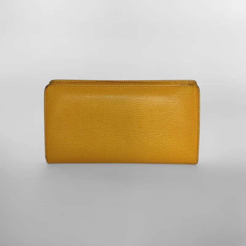 Chanel CC Coco Bi-Fold Long Wallet aus Kaviarleder