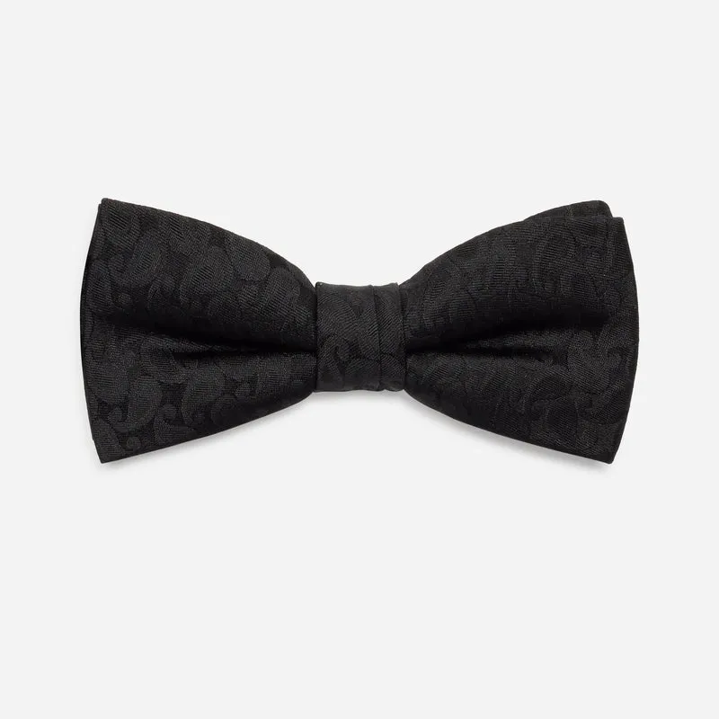 FAUSTO black paisley – Seidenfliege im Paisley-Dessin