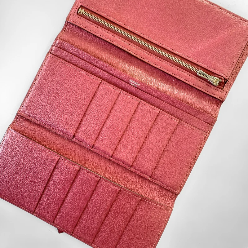 Hermès Bearn Geldbörse Epsom Leder