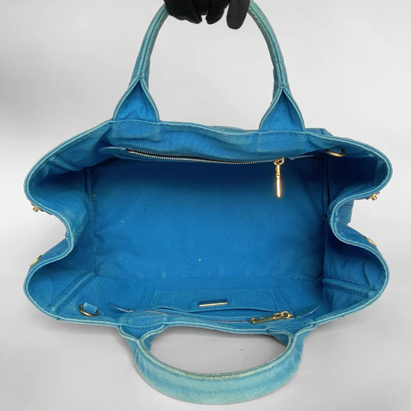 Prada Canapa Tote Large Canvas