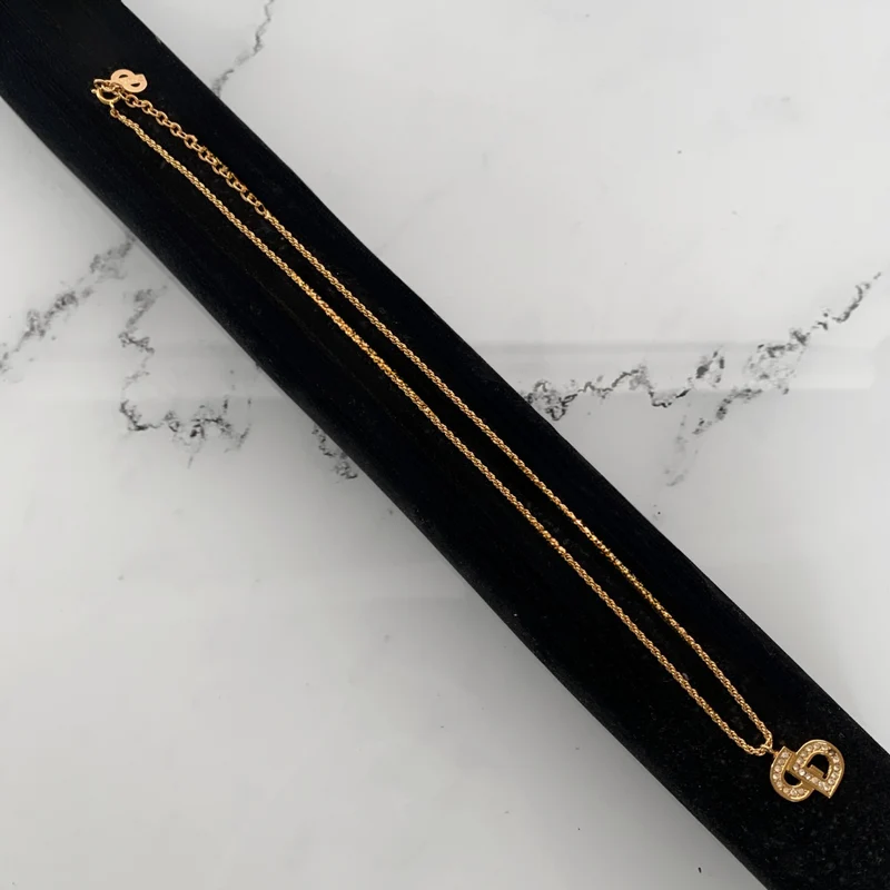 Dior Halskette aus goldfarbenem Metall