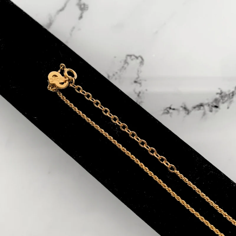 Dior Halskette aus goldfarbenem Metall