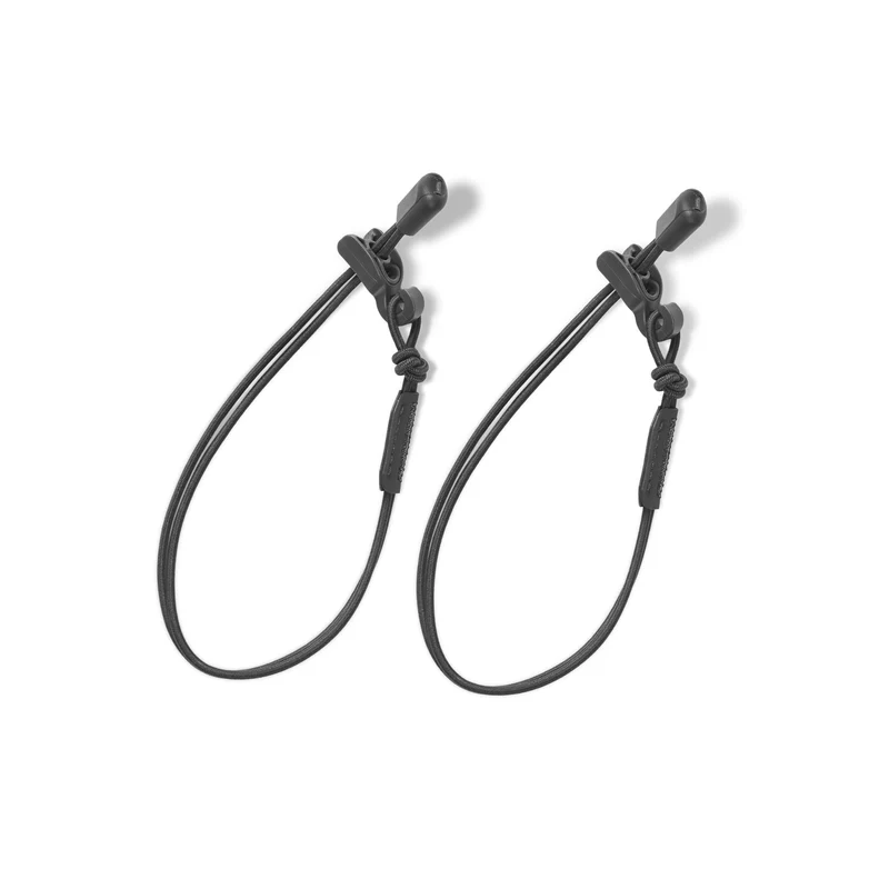 Gomatic MCKINNON Accessory Shock Cord, 2-Pack, black Schwarz