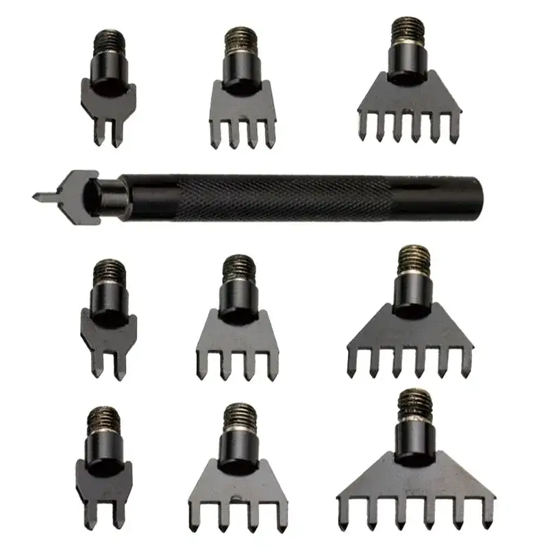 Ivan Leathercraft Diamantform Lochstanzen-Set – 11-teiliges