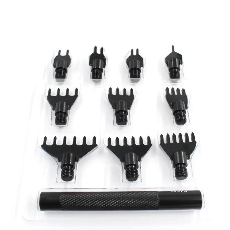 Ivan Leathercraft Diamantform Lochstanzen-Set – 11-teiliges