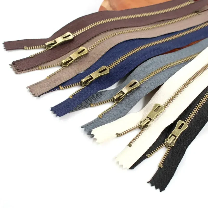 Reißverschluss 20 cm (3 mm) | Antik-Bronze 6 Farben