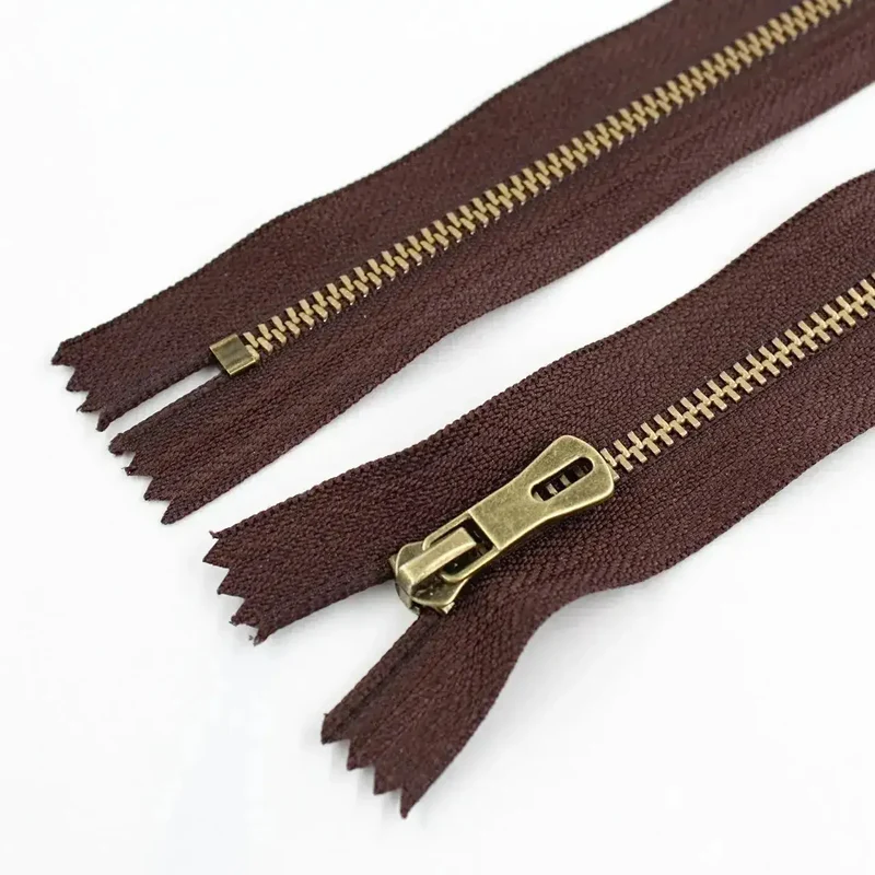 Reißverschluss 20 cm (3 mm) | Antik-Bronze 6 Farben